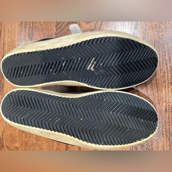 Golden Goose Black and Silver Velcro Sneakers, Sz. 8 (38) - Picture 6 of 11